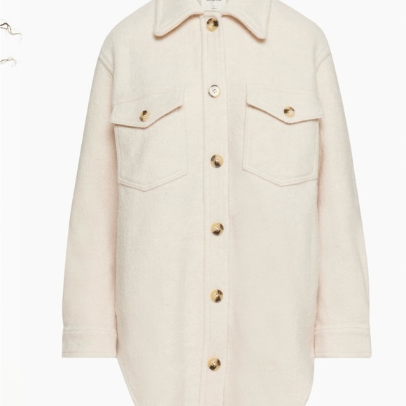 NWT Wilfred Ganna heather bone merino wool shacket - Picture 12 of 15